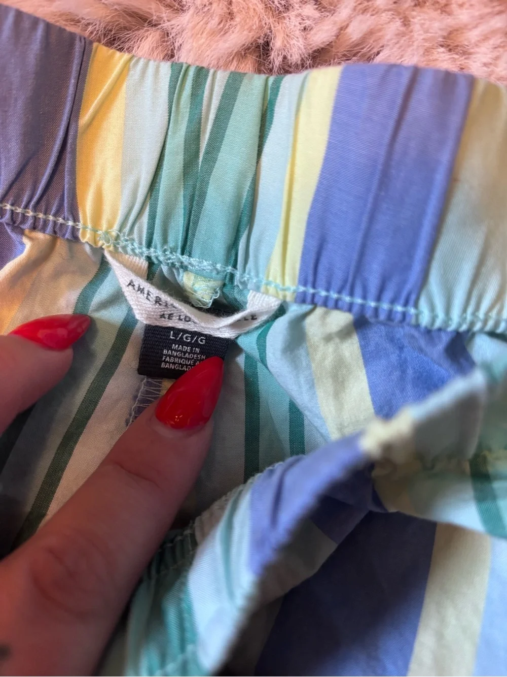 American Eagle Outfitters Multicolor Striped Lounge Shorts